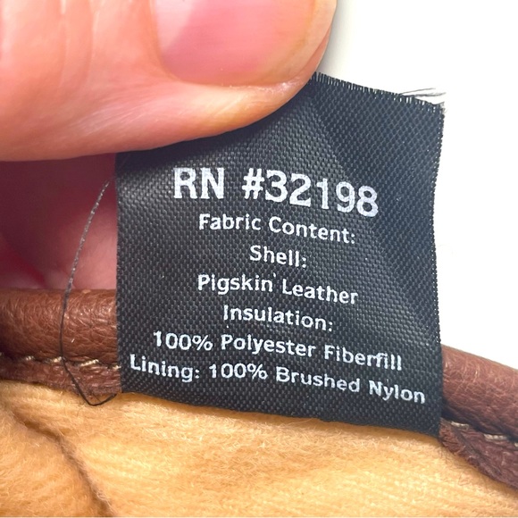 Wells Lamont Grips Riding Gloves Leather Pig Skin Velcro Wrist Brown Large - Picture 6 of 7